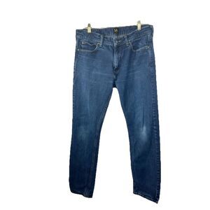 Vintage Lee‎ Jeans Men 34X32  Made in Mexico Slim Fit  99% Cotton 1%spandex